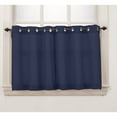 thumbnail image 4 of No. 918 Nathan Casual Textured Semi-Sheer Grommet Kitchen Curtains, 56"x36", White, 4 of 5