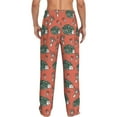 thumbnail image 3 of Goofa Hedgehog Mushroom Printed Soft Pajama Pants for Men, Wide Leg Comfy Casual Lounge Yoga Pants-XX-Large, 3 of 9