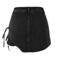 thumbnail image 4 of Fsqjgq Tutu Skirt Gothic Skirts for Women Mini Skirt Falda Skater Dress for Women Women Fashionable Loose Fitting Casual Versatile Denim Skirt Short Skirt High Waisted Black Skirts S, 4 of 5