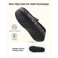 thumbnail image 6 of EverFoams Men's Comfort Memory Foam Moccasin Slippers Breathable Terry Cloth House Shoes with Anti-Skid Rubber Sole, 6 of 9