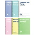 thumbnail image 1 of 6 Pack 60 Sheets 6 Assorted Color Notebook White Paper Take Notes With Top Notebook For School College Work, 1 of 9