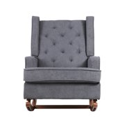 COUTEXYI Convertible Rocking / Stationary Chair 2 Types Removable Legs Sofa
