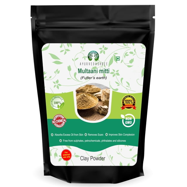 Arcilla Fuller's Earth AYURVEDASHREE Pure, 100 g, Multani Mitti