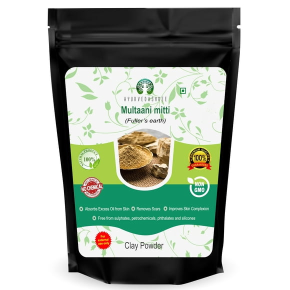 Arcilla Fuller's Earth AYURVEDASHREE, bentonita pura, 50 g