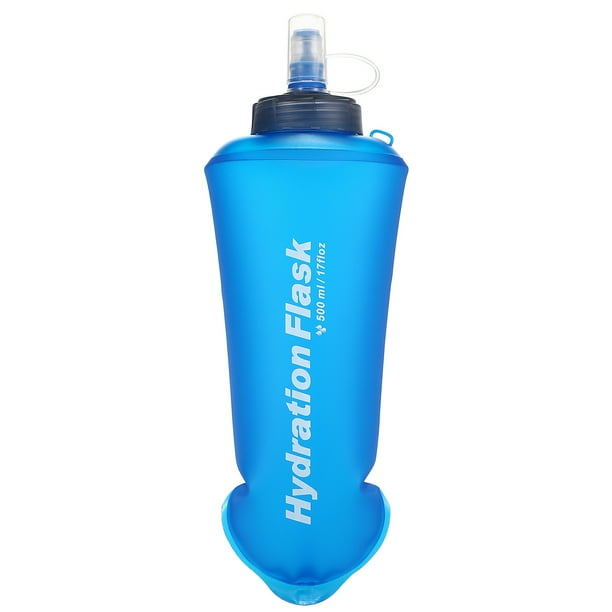 Frasco para bicicleta Botella de agua de TPU plegable suave de 500 ml para correr senderismo ciclism Tomshoo Frasco para bicicleta