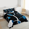 thumbnail image 3 of Homewish Geometric Stripes Lines Bedding Comforter Set 2pcs for Kids Children Teens,Abstract Circle Twin Comforter Sets Microfiber,Minimalist Mid Century Breathable Bedding Set,Super Cozy Room Decor, 3 of 8