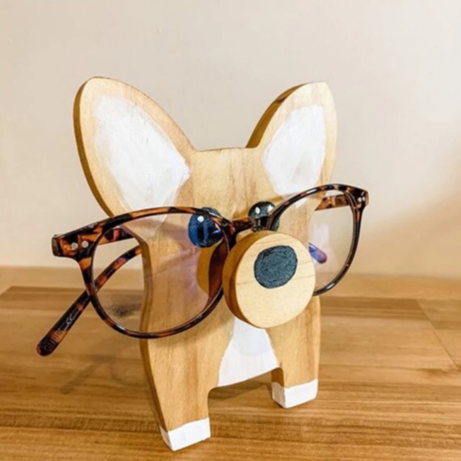 VIPbuy Creative Glasses Holder Stand, 3D Wooden Puzzle Animal Eyeglass  Stand Home Office Desk Décor Gift (Panda)