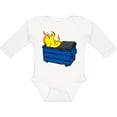 thumbnail image 3 of Inktastic Dumpster Fire Boys or Girls Long Sleeve Baby Bodysuit, 3 of 5