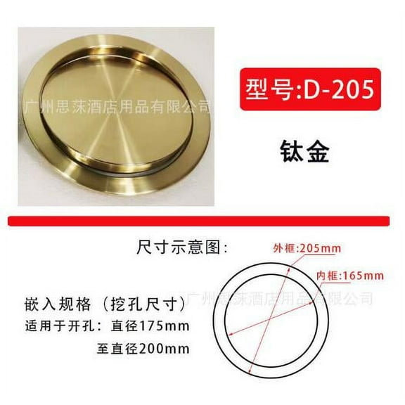 Raindrops Stainless Steel Trash Can Lid for Countertop and Small Spaces Suitable for Kitchen Supplies