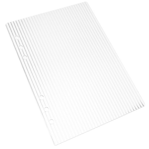 Clear Acrylic Binder Cover A5 6 Rings for DIY Planner Notebook Small Journal Notepad 1 Set