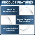 thumbnail image 4 of Unique Bargains Car Wheel Hub Centric Rings Wheels Center Shaft Shock Absorbing Hubrings Aluminium Alloy Silver Tone Durable OD 71.1mm to ID 56.1mm, 4 of 7