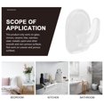 thumbnail image 4 of WORGEOUS  30 Pcs Adhesive Wall Shelf Support Removable Hooks Transparent, 4 of 8