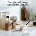 thumbnail image 5 of Vtopmart Airtight Food Storage Containers with Lids, 24 pcs Plastic Kitchen and Pantry Organization Canisters for Cereal, Dry Food, Flour and Sugar, BPA Free, Includes 24 Labels，Gray, 5 of 14