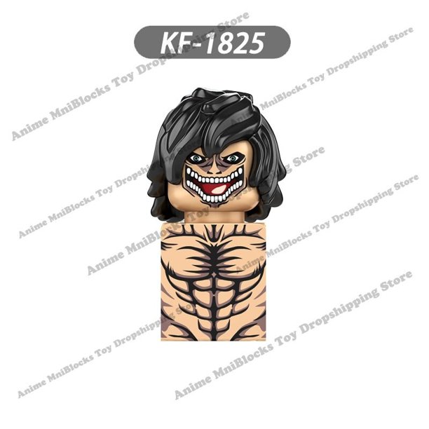 WM blocks WM6148 Attack on Titan anime dibujos animados ladrillos mini figuras de juguete de acción bloques de construcción Erem Jaeger Armin Levi Mikasa muñeca Dengxun unisex