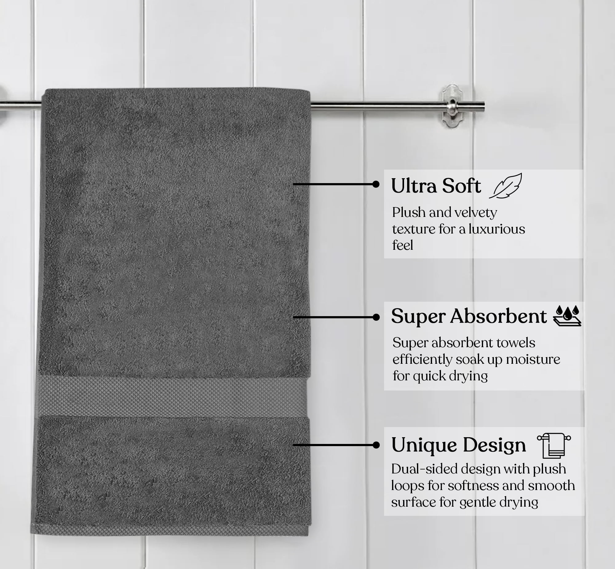 A1 Home Collections 100% Organic Cotton 700 GSM Plush Feather Touch Quick Dry Bath Sheet, GOTS Certified, Oeko-Tex Green Certified, Organic Cotton Bath Sheet