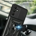 thumbnail image 2 of Xilaimitoo For Samsung Galaxy A15 5G Case, Samsung A 15 Phone Case with Slide Camera Cover, Full Body Military-Grade Phone Case with Upgrade Kickstand for Galaxy A15 5G, Black, 2 of 8
