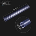 thumbnail image 2 of Unique Bargains 20mm ID 25mm OD 0.2m Transparent Blue PVC Rigid Round Pipe High Transparency, 2 of 6