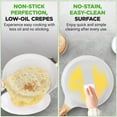 thumbnail image 6 of 11" Non-Stick Crepe Pan with Wooden Spreader, Marble Coated Dosa Pan, Induction Compatible, Easy to Clean, 6 of 6