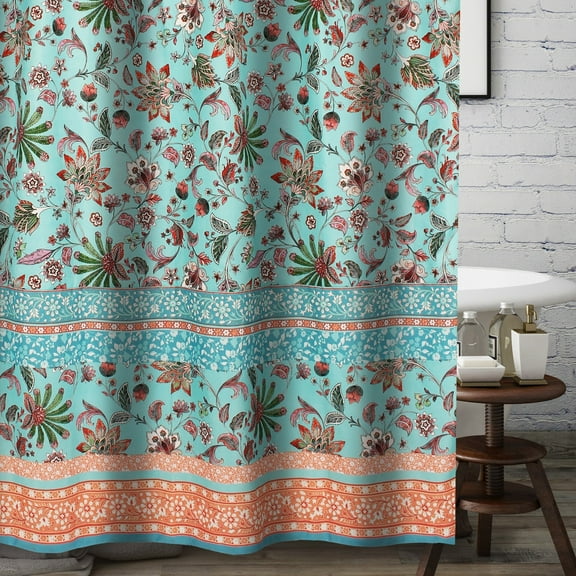 Barefoot Bungalow  Audrey Bath & Shower Curtain Turquoise