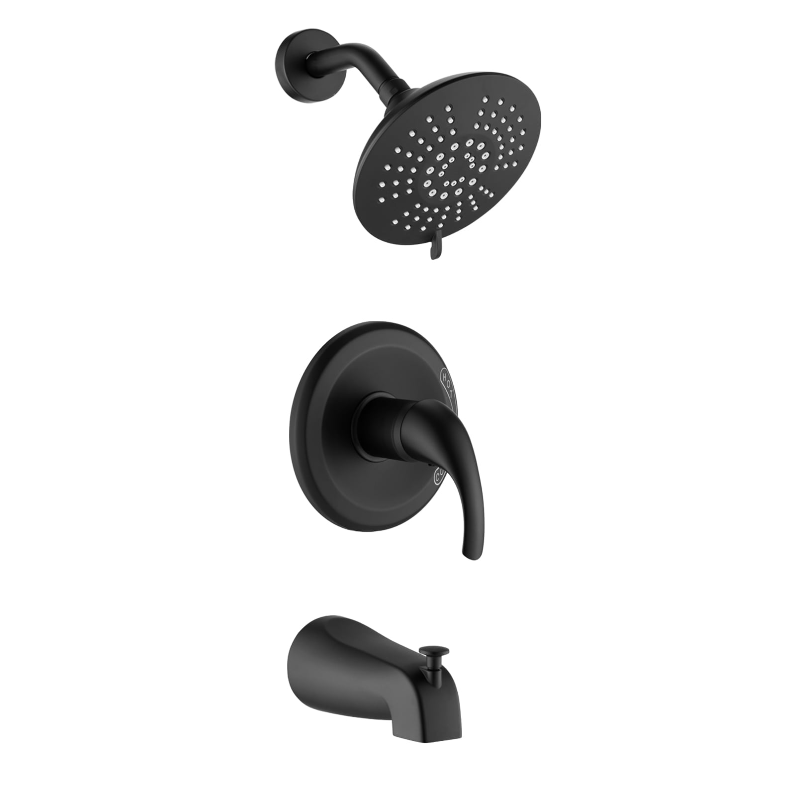 Shower Faucet System Set,Wall Mounted Tub and Shower Trim Kit with 5