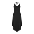thumbnail image 6 of Gamivast Maxi Dresses for Women Spaghetti Strap V-Neck Long Dress Loose Fit Cami Dress Side High Slit Summer Beach Vacation Cruise Outfits, 6 of 7