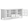 thumbnail image 6 of Acadian 60 inch Wide Solid Wood Transitional TV Stand in White For TVs up to 65 inches, 6 of 13