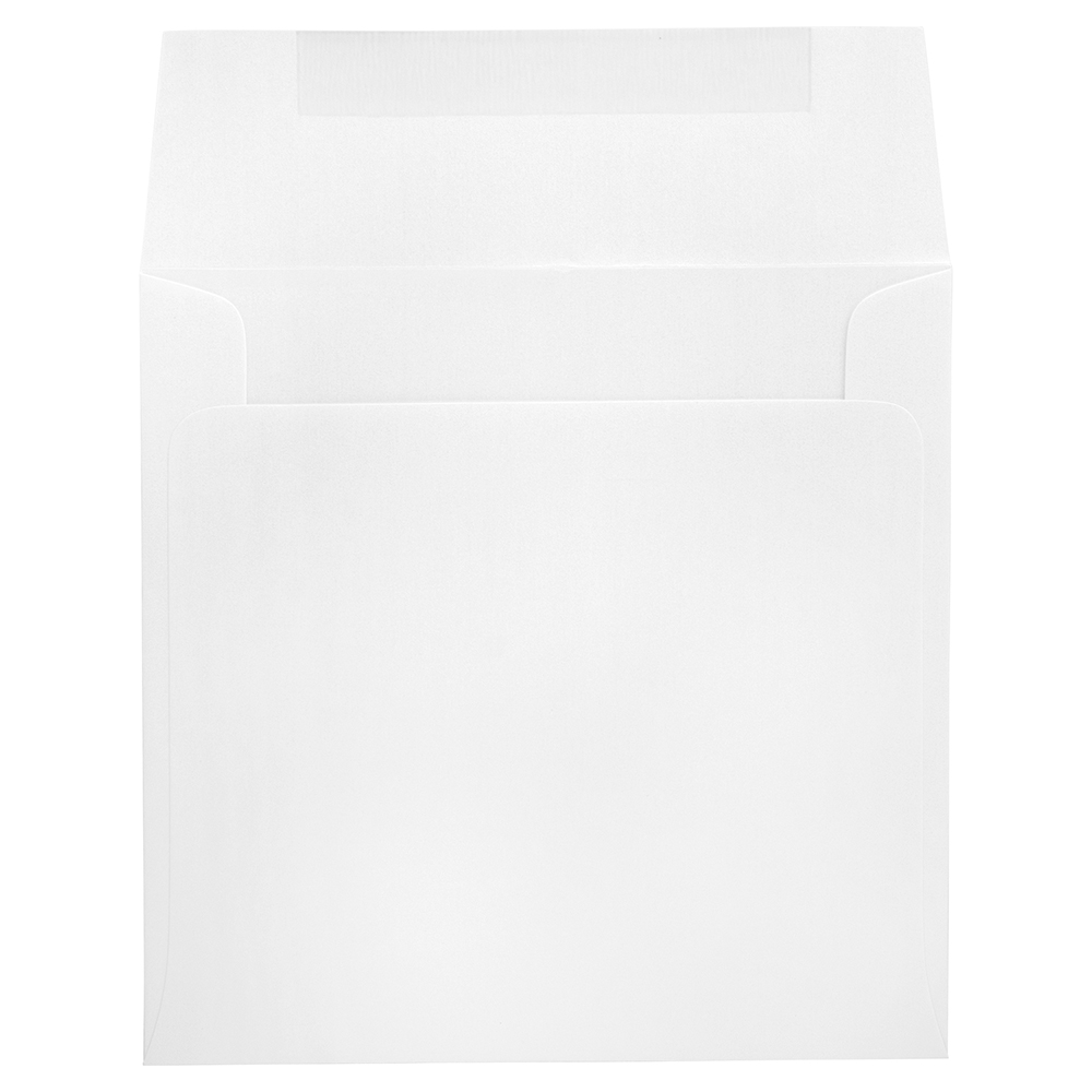JAM 7.5 x 7.5 Square Metallic Invitation Envelopes, Ice Silver Stardream, 25/Pack