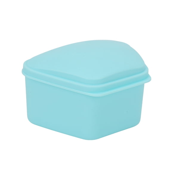 Caja para dentaduras postizas, caja de retención de ortodoncia trapezoidal, caja de retención, caja para dentaduras postizas resistente y duradera
