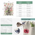 thumbnail image 6 of Pink Flowers Yak Balloon Curtains for Living Room/French Door, Spring Floral Butterflies Rustic Tie Up Curtains 63 Inch Length Energy Saving Kitchen Curtains Shades for Windows 42"x63", 6 of 8
