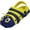 Royal/Yellow, variant on NORTY Toddler Unisex Clogs Fun Caterpillar Bug Shoes for Kids with Comfortable Back Strap