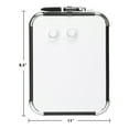 thumbnail image 2 of Office Depot Magnetic Dry-Erase Board, 8 1/2" x 11", White Board, Black Plastic Frame, 2 of 5