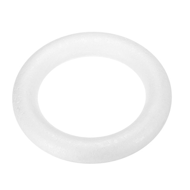 Unique Bargains 4.4 Inch Foam Wreath Forms Round Craft Rings for DIY Art Crafts Pack of 1