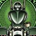 thumbnail image 3 of Hot Leathers PYM1031 Official Paul Yaffe's Bagger Nation Keltic King Two Sided Mens Forest Green T-Shirt X-Large, 3 of 4