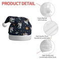 thumbnail image 4 of Haiem Panda Astronaut Pattern Santa Hat Confortable Velvet Christmas Hat for Christmas Party Favors Fit for Adults Men Women, 4 of 6