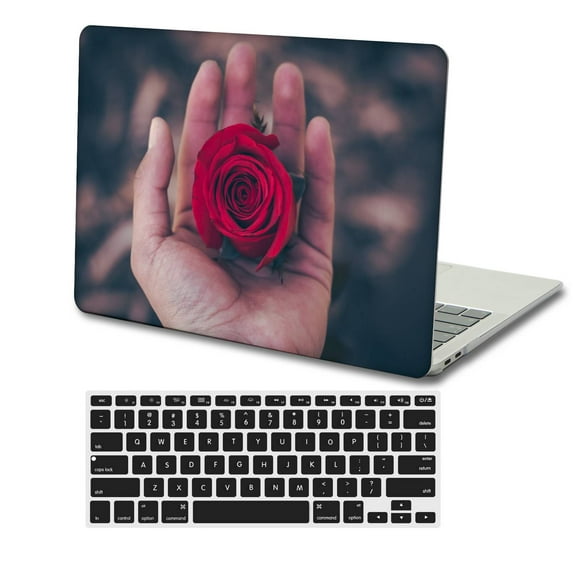 KSK KAISHEK Plastic Hard Case Shell Cover for 2015 - 2012 Rel. MacBook Pro 15" Retina Display No Touch + Black Keyboard Cover Model: A1398 Flower 1714