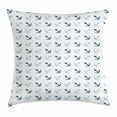 thumbnail image 1 of Anchor Throw Pillow Cushion Cover, Simple Classical Icons Maritime Ocean Aquatic Theme Pattern Sailing Hobby, Decorative Square Accent Pillow Case, 16 X 16 Inches, Baby Blue Navy Blue, by Ambesonne, 1 of 2