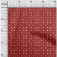 thumbnail image 1 of oneOone Cotton Poplin Twill Red Fabric Geometric Bandhani Dress Material Fabric Print Fabric By The Yard 56 Inch Wide, 1 of 4