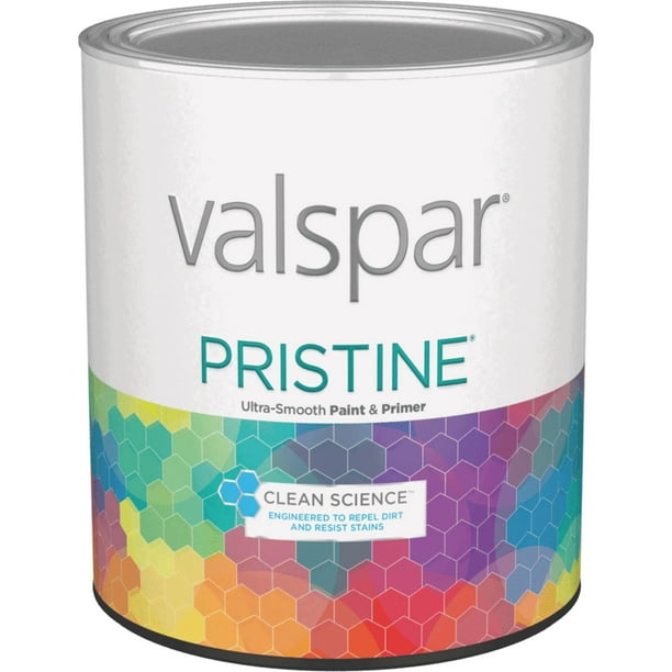 Valspar Pristine 100 Acrylic Paint Primer Satin Interior Wall Paint Walmart Com Walmart Com