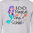 thumbnail image 4 of Inktastic 100 Magical Days of School with Blue Mermaid and Fish Long Sleeve Youth T-Shirt, 4 of 5