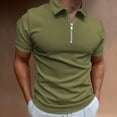 thumbnail image 2 of EHQJNJ Linen Shirt Men's Short Sleeve T Shirt Summer Casual Solid Holiday Shirts Tops Muscle Shirt Running Shirt with Built in Bra, 2 of 5