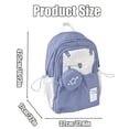 thumbnail image 2 of Fgnfyis School Backpack Lightweight Drawstring Large Capacity Casual Daypack Travel Bookbag High School College Women Kids Backpack Light Pink, 2 of 2
