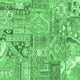 thumbnail image 1 of Ahgly Company Indoor Square Patchwork Emerald Green Transitional Area Rugs, 6' Square, 1 of 4