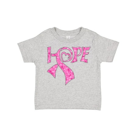 

Inktastic Hope- Pink Ribbon for Awareness of Breast Cancer Gift Toddler Boy or Toddler Girl T-Shirt