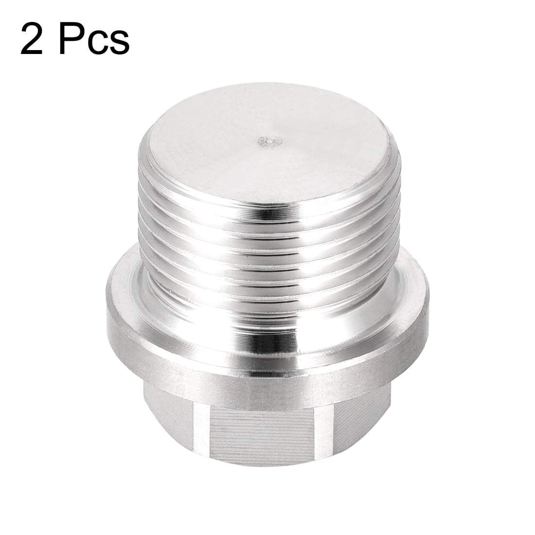 Unique Bargains Male Hex Head Plug 304 Stainless Thread Corrosion Resistant M22 x 1.5