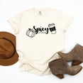 thumbnail image 5 of S.W.Smiley Spicy Pumpkin Spice - Women's Garment Dyed Graphic T-Shirt, 5 of 10