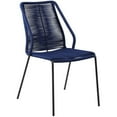 thumbnail image 3 of Afuera Living 19" Modern Fabric Dining Chair in Blue (Set of 2), 3 of 9