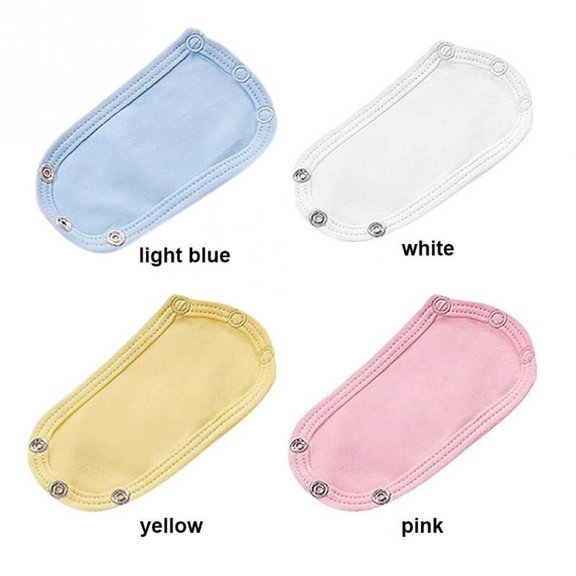 4 Pack Baby Jumpsuit Long-Sleeve Snap-On Bag Extender Jumpsuit Extenders