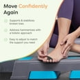 thumbnail image 3 of Zentoes Fabric Buddy Toe Wrap, Reusable Hammertoe Straightener & Separator, 4 Count, Black, 3 of 11