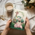thumbnail image 3 of Easter Egg Pug Bunny Ear Welcome Spring Truck Spiral Bound Journal Dog Lover Gifts 5x7in Spiral Notebook - 12002, 3 of 5