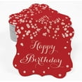 thumbnail image 2 of Inkdotpot Real Rose Gold Foil Bracket Shape Paper Hang Tags Happy Birthday Favor Tags Pack Of 50, 2 of 6